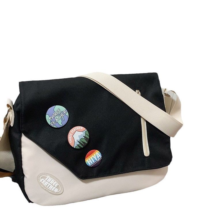 Men's Fashion Simple Campus Tooling Leisure Large Men's Messenger Bags
