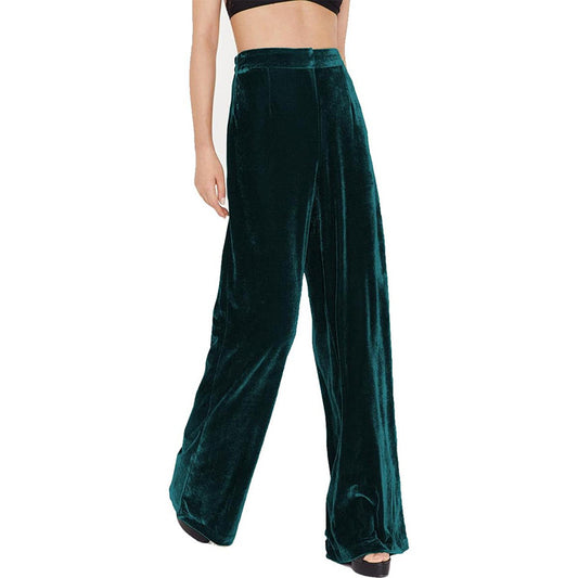 Women's Entry Lux Elegant Graceful Gold Veet Pants
