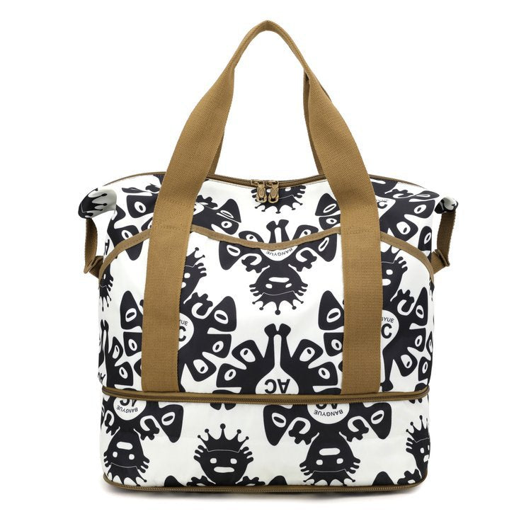 Women's Elephant Printed Large Capacity Out Travel Bags