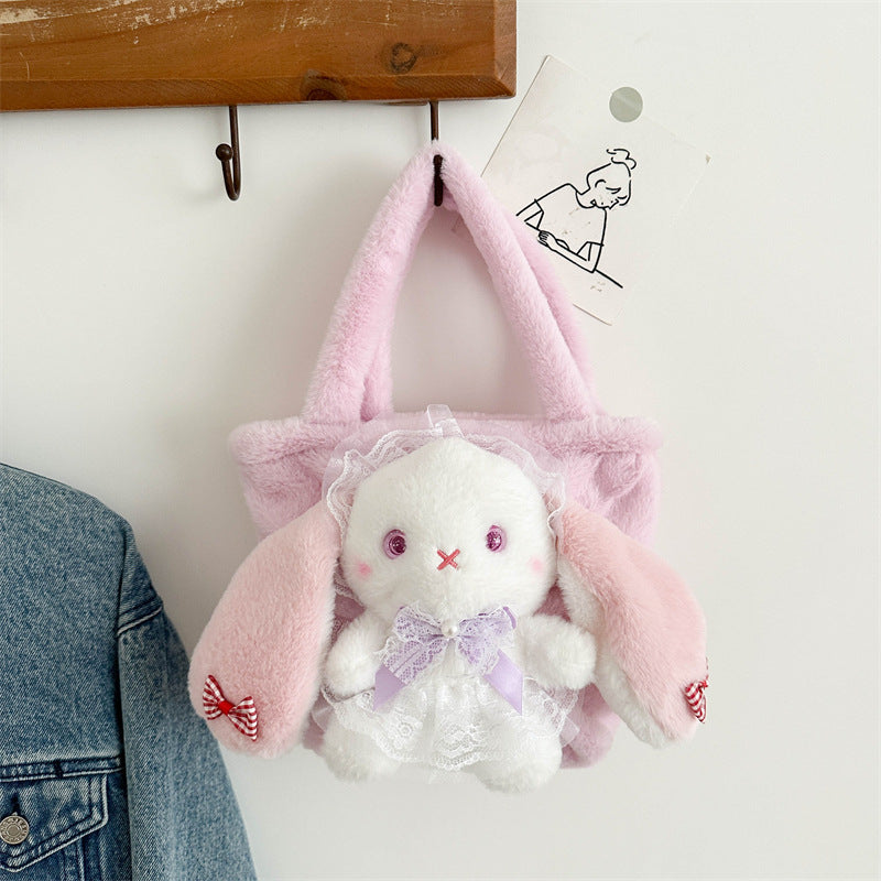 Rabbit Cute Plush Lolita Good-looking Cartoon Bags