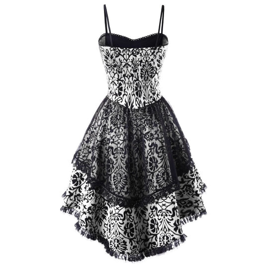 Women's Dress Lolita Sling Lace Irregular Big Plus Size
