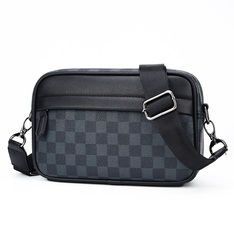 Men's Charming Trendy Commuter Plaid Fashion Men's Messenger Bags