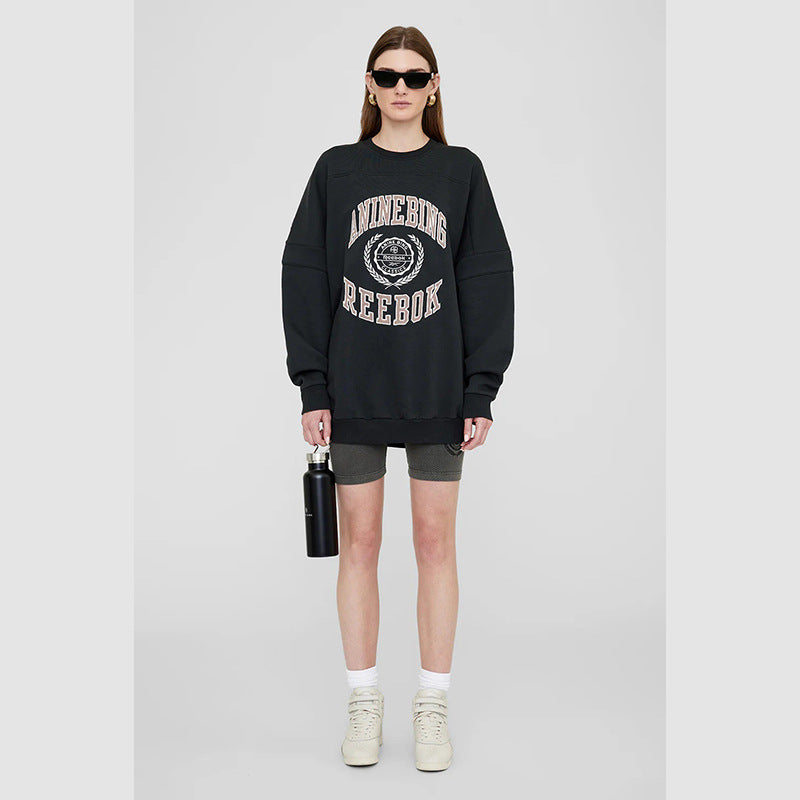 Women's North American Niche Front Letter Affixed Sweaters