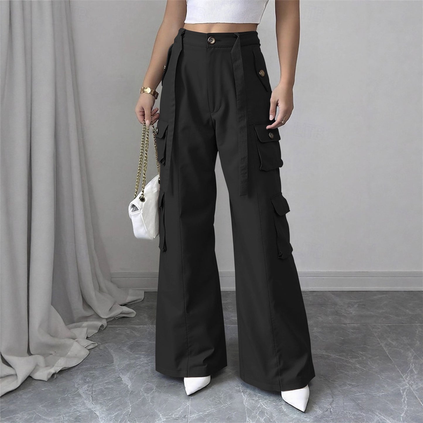 Women's Overalls American Fashion High Street Casual Pants
