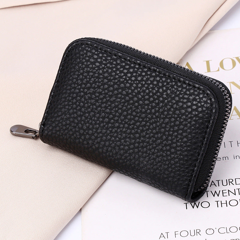 Women's Glamorous Charming Zip Organ Simple Card Holder