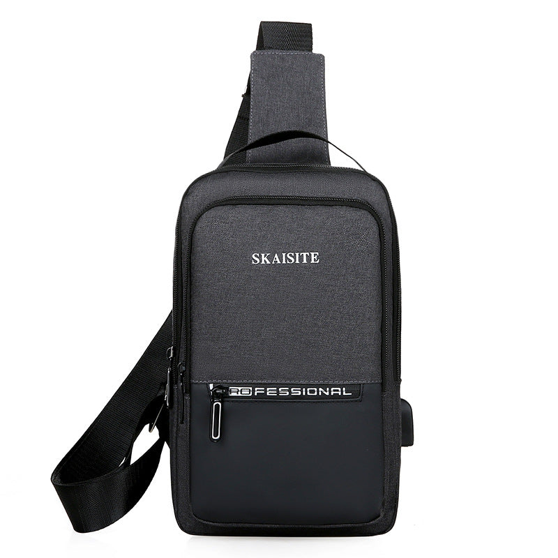 Men's New Oxford Cloth Fashion Korean Men's Chest Bags