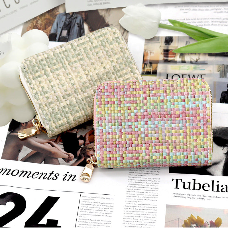 Women's & Men's & Expanding Large Capacity Zipper Fashion Card Holder