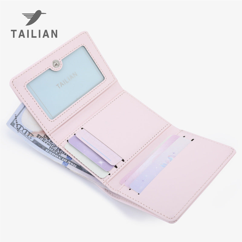 Women's Summer Bowknot Outing Cute Pearl Ladies Wallets