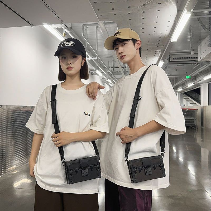 Women's & Men's Box Trendy Korean Retro One Super Men's Messenger Bags
