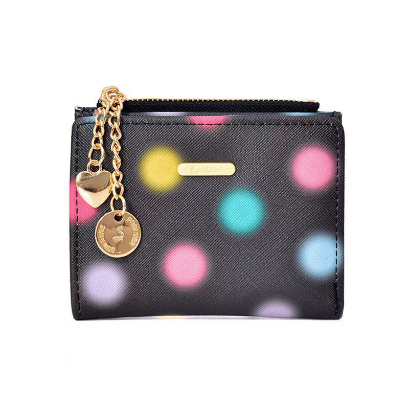 Women's High-grade Korean Style Love Pendant Short Ladies Wallets