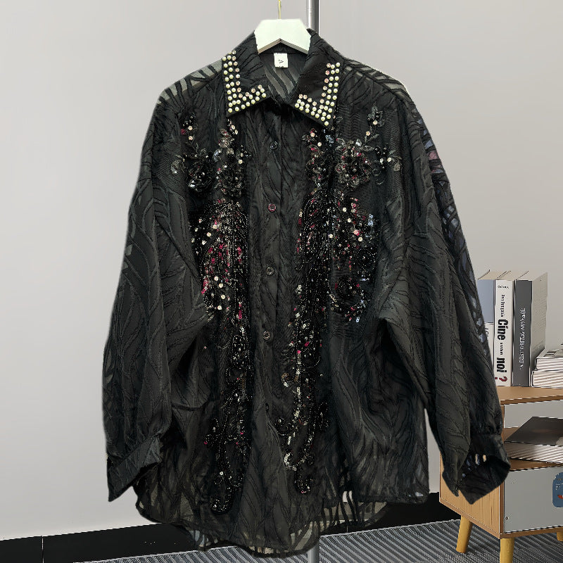 Women's Korean Versatile Long Sleeve Shirt Design Sense Tops