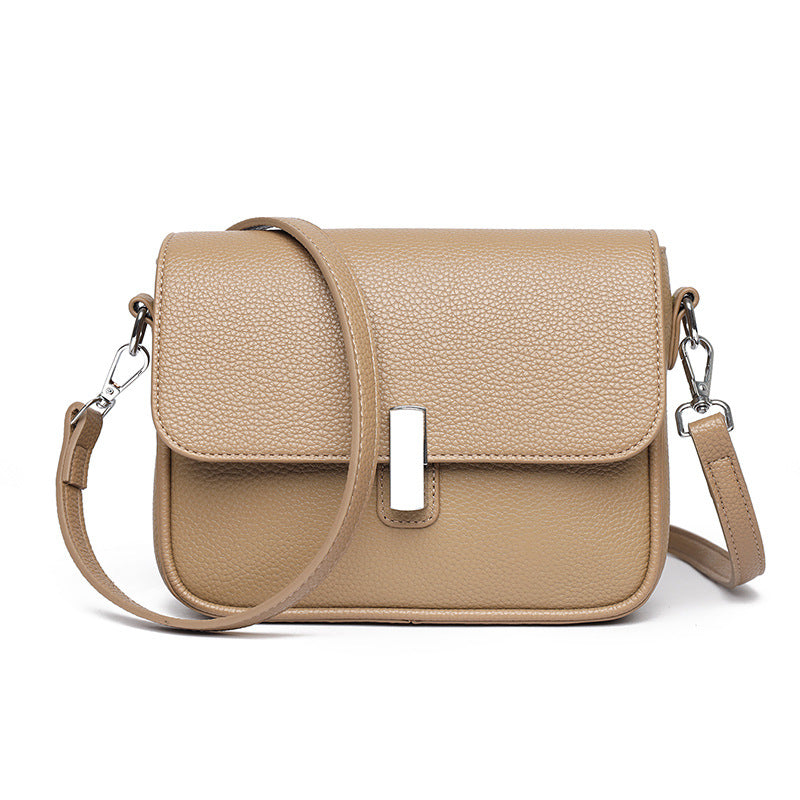 Women's Korean Style Simple Textured Retro Crossbody Bags