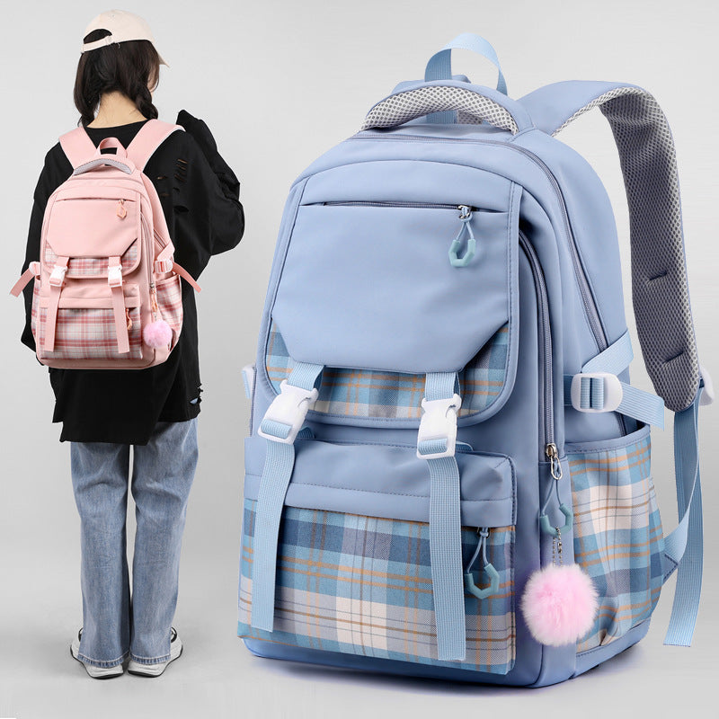 College Campus Female Korean Style Mori Backpacks