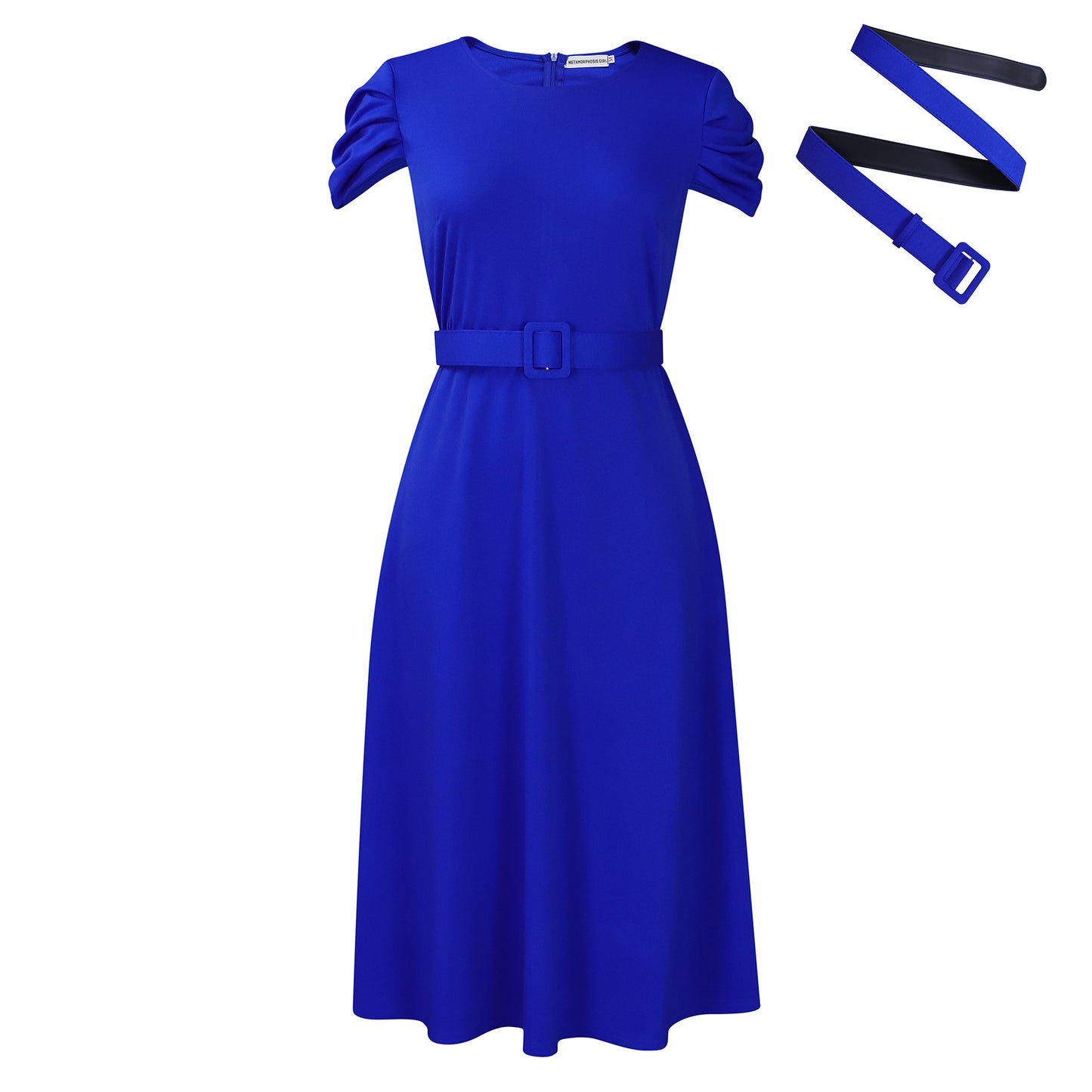 Women's Summer Fashion Temperament Elegant Sleeve Irregular Dress
