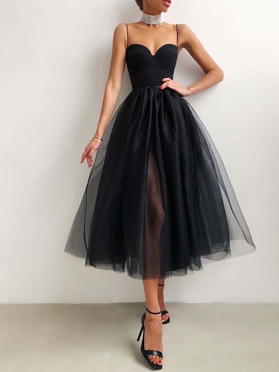 Women's Glamorous Creative Straps Tulle Dress Wedding Dresses