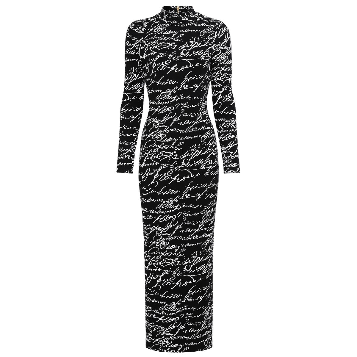 Quality Long Sleeve Half Turtleneck Knitted Dresses