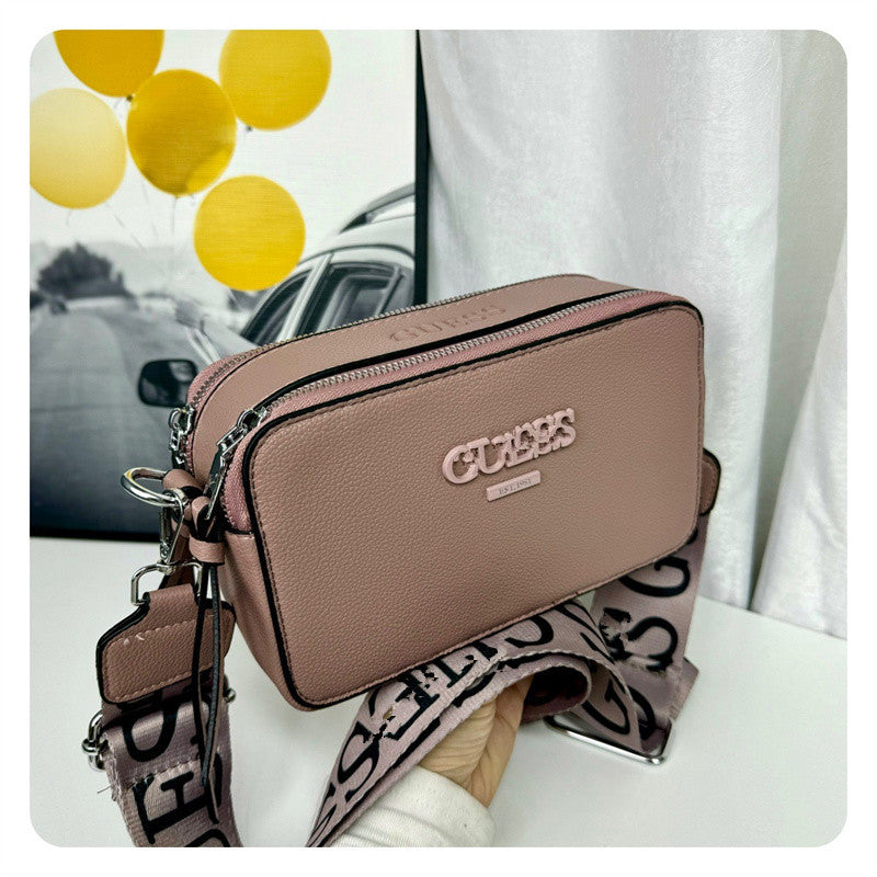 Fashion Letter Wide Strap Versatile Spray Bags