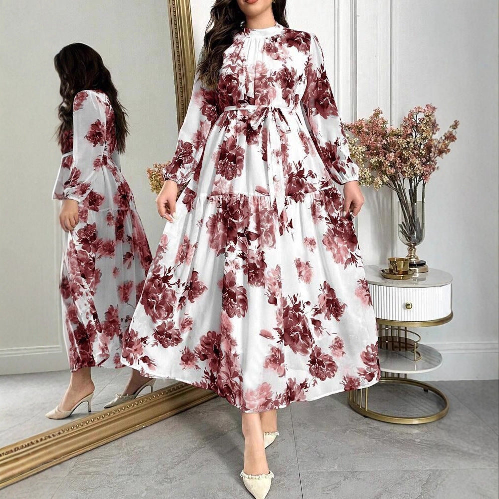 Women's Dress Summer Lace Up Slim Fit Dresses