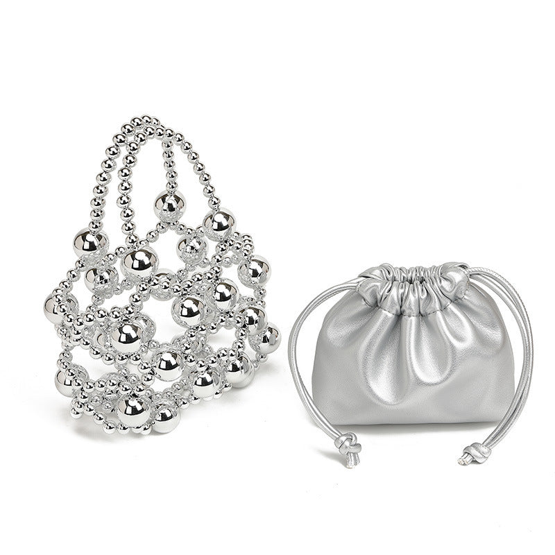 Beaded Fashionable Exquisite Hollow Beads Woven High-grade Evening Bags