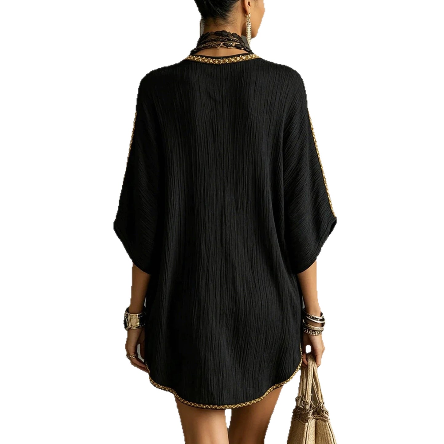 High Waist Casual Vacation Style Western Dress