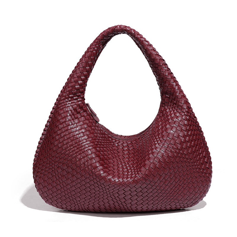 Women's Large Capacity Handmade Woven Fashion Underarm Bags