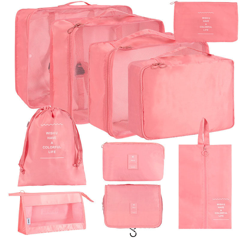 Korean Buggy Set Large Capacity Clothing Shoes Cosmetics Travel Bags