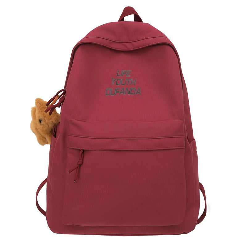 Men's High Simple Large Capacity College Camp Computer Korean Backpacks