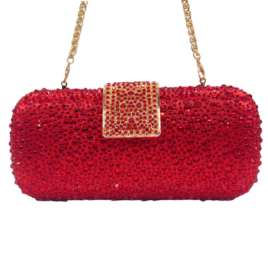 Women's Light Luxury Shiny Double-sided Hot Hand-held Evening Bags