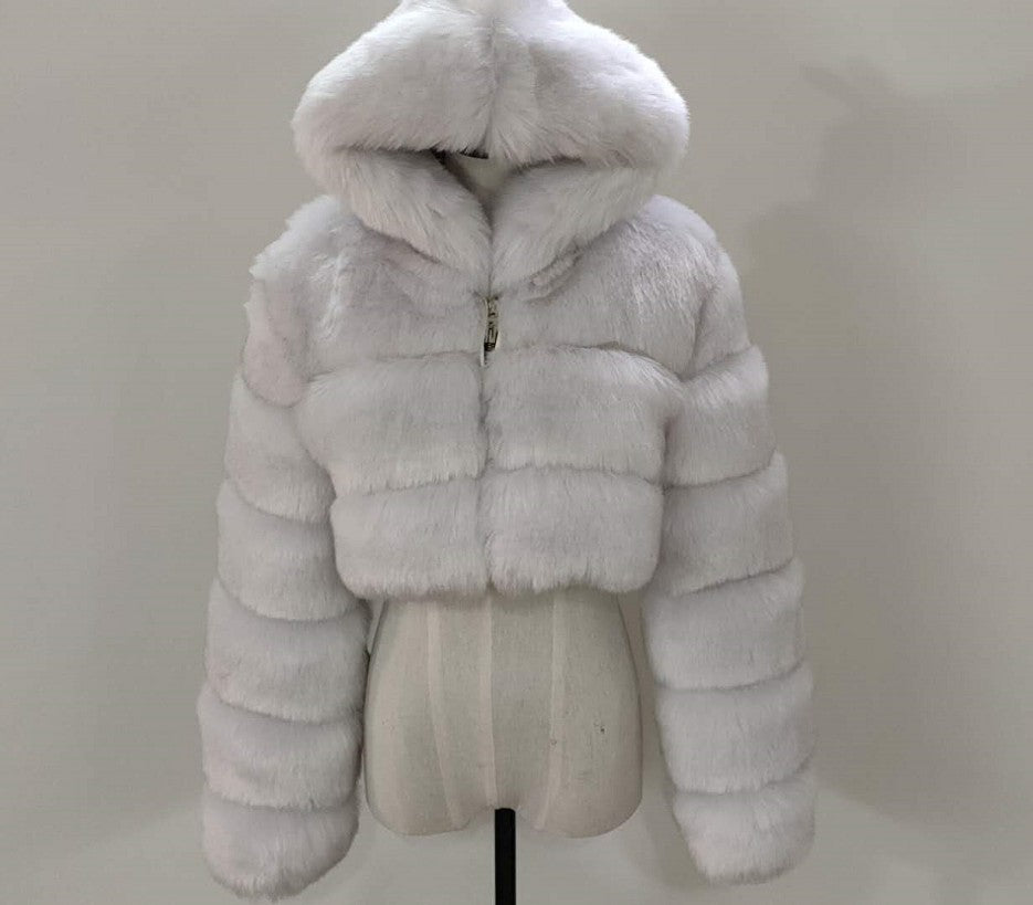 Durable Creative Imitation Fur Overcoat Fashion Coats