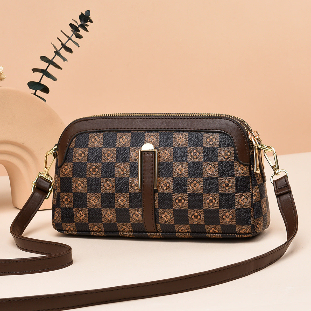 Cool Creative Plaid Printed Fashion Mini Crossbody Bags
