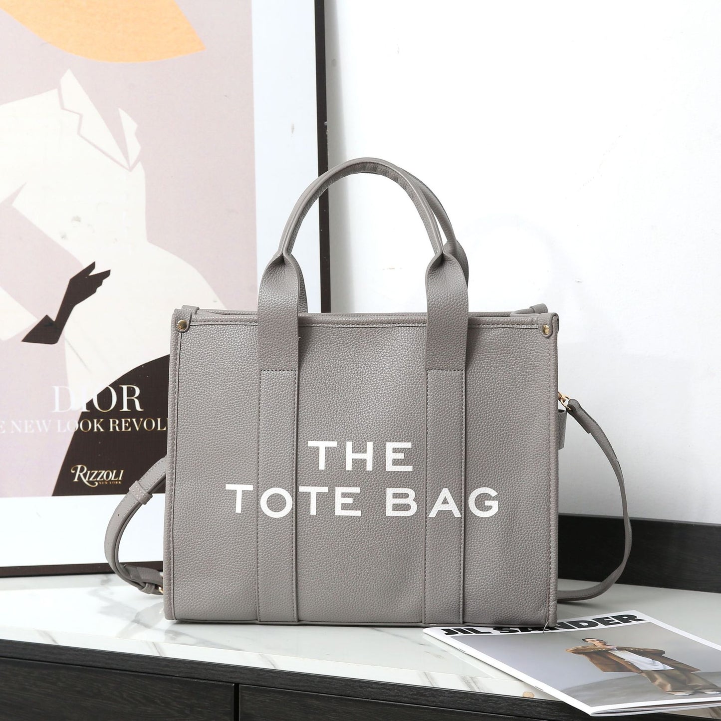 Retro Alphabet Large Capacity Commuter Niche Tote Bags