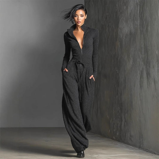 Women's Charming Sexy Fashion Zipper Sports Jumpsuits