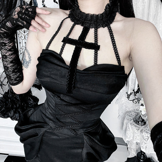 Asian Culture Dress Suspender Gothic Style Dresses