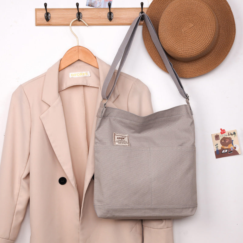 Canvas Female Korean Mori Trendy Double Shoulder Bags