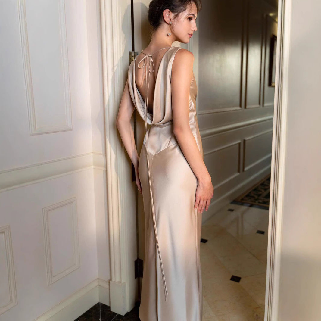 Long Dress Light Luxury Pure Bridesmaid Dresses