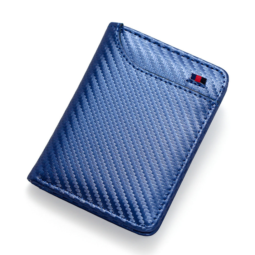 Men's Short Korean Retro Trifold Multiple Slots Card Holder