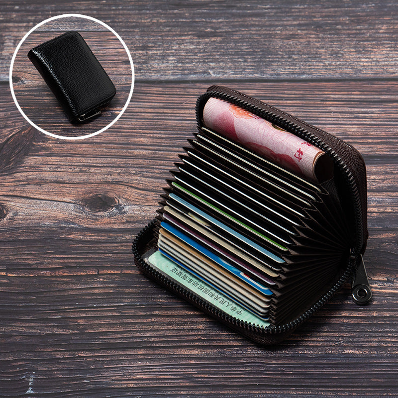 Women's & Men's & Expanding Versatile Large Capacity Zipper Card Holder