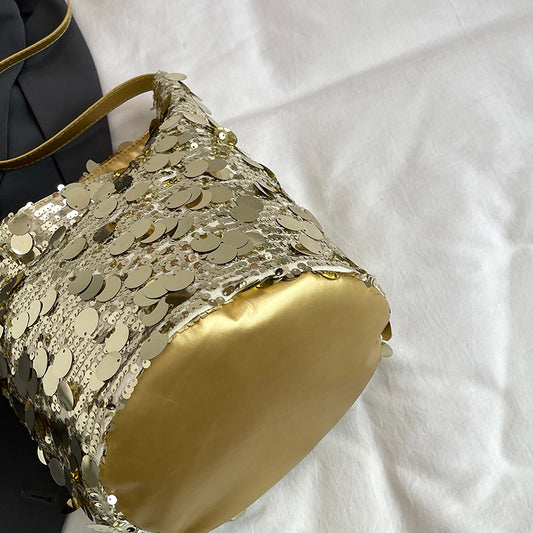 Women's Popular Sequined Design Versatile Chain Bags
