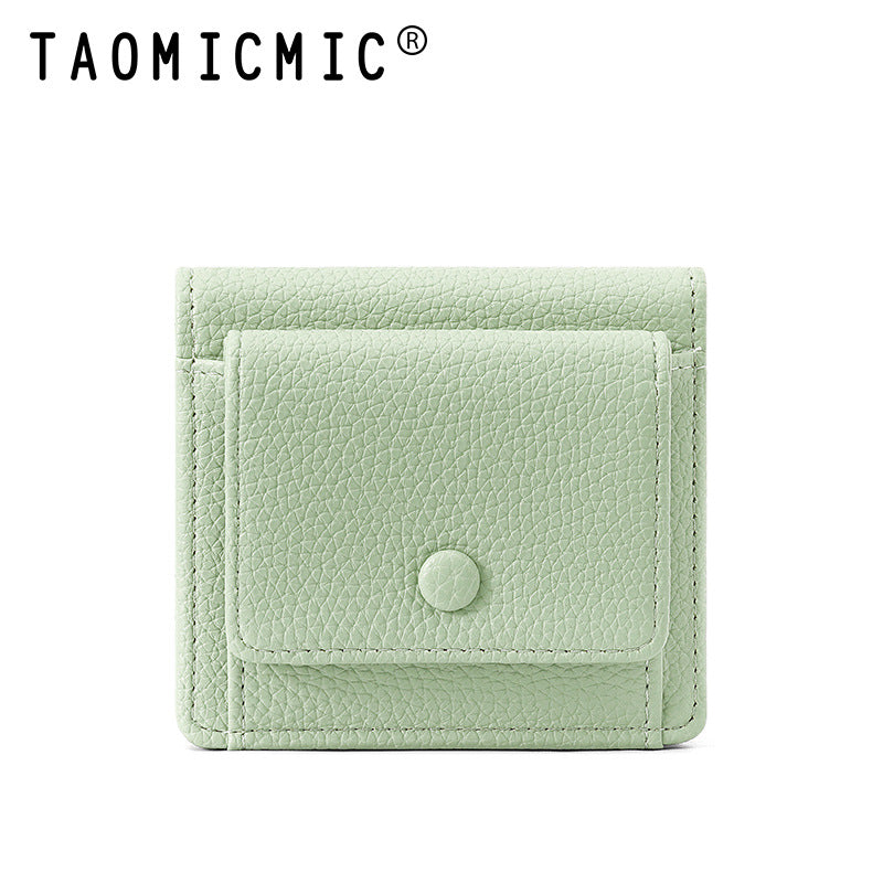 Women's Two-fold Simple Short High-grade Thin Card Holder