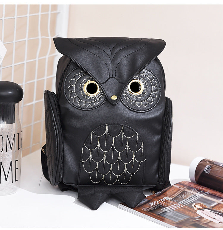 Women's Korean Trend Owl Fashion Personalized Cartoon Backpacks