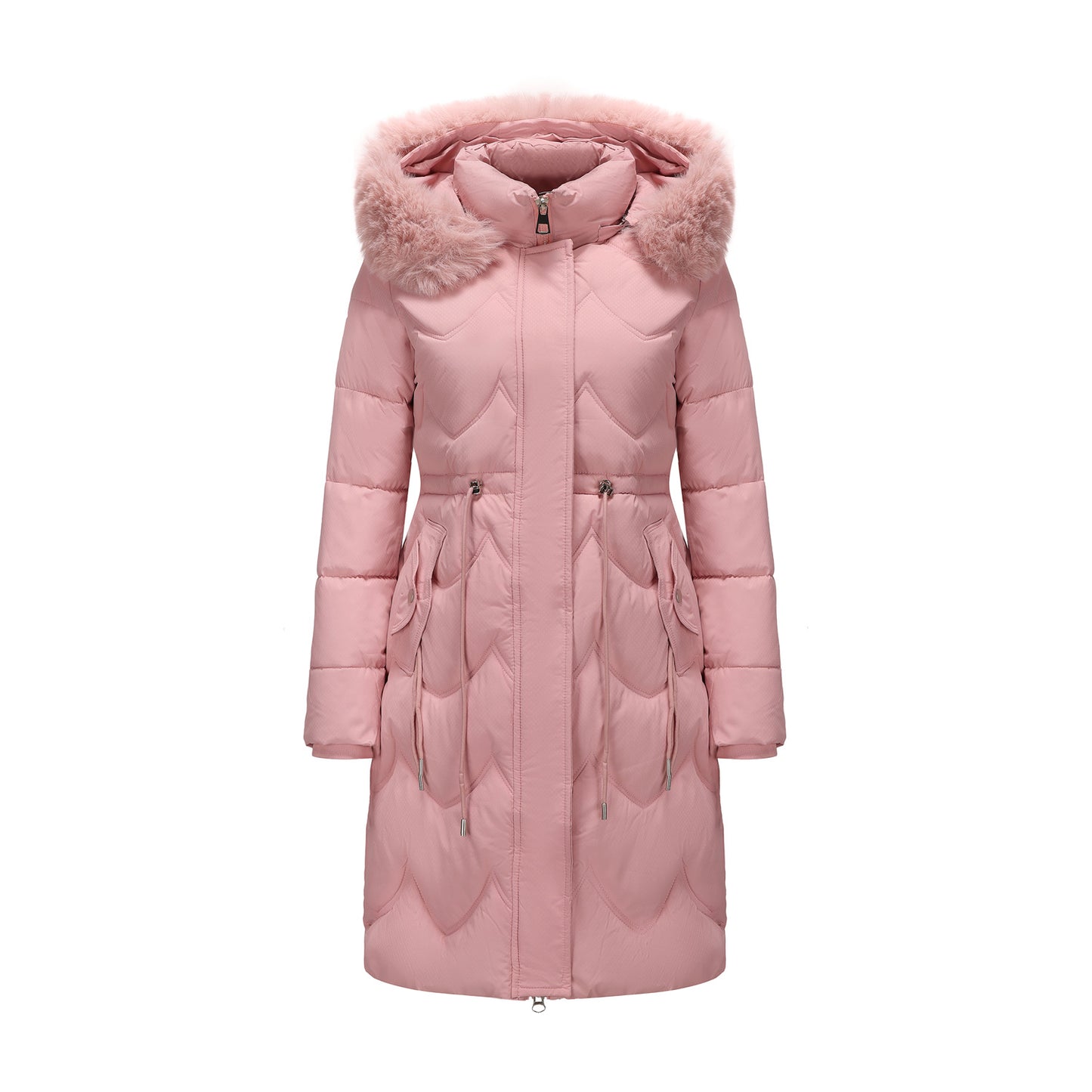 Women's For Winter Big Fur Collar Mid-length Coats