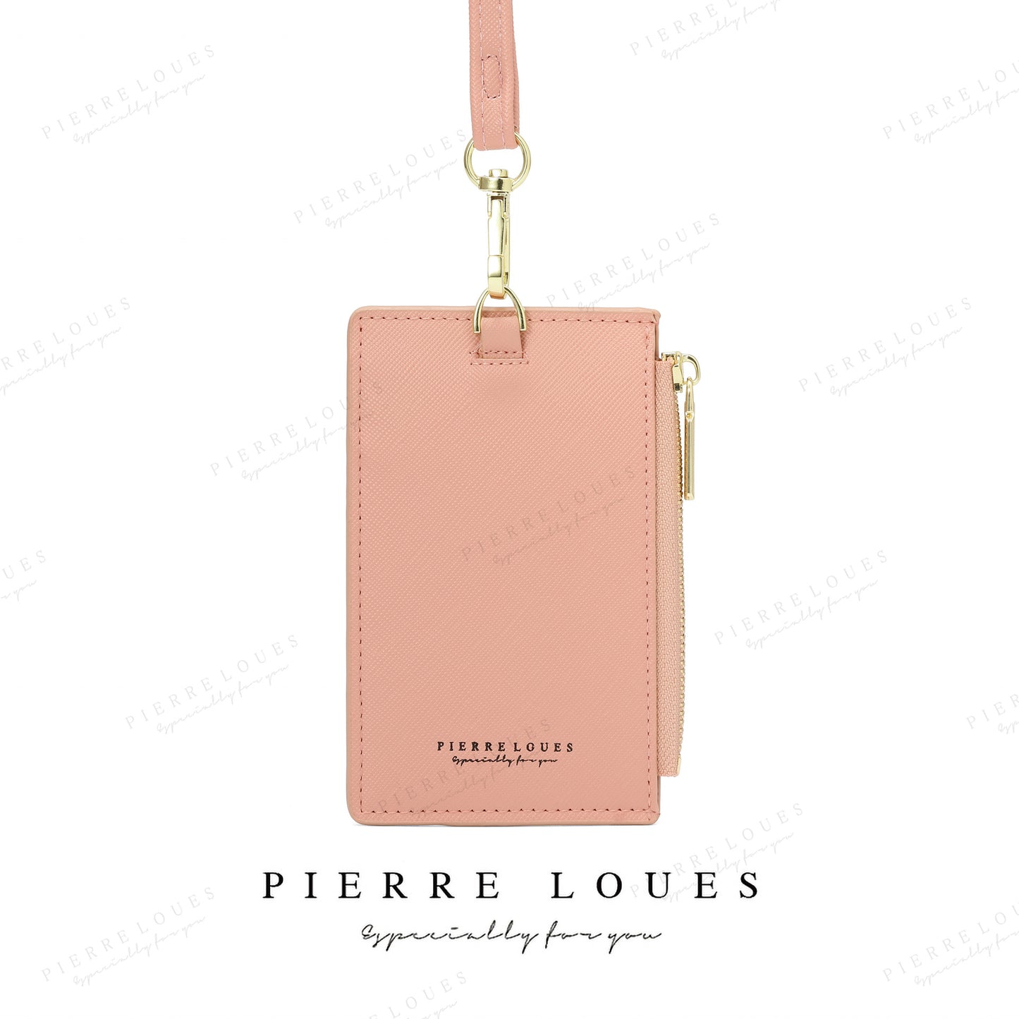 Zipper Clamp Large Capacity Slot Litchi Pattern Card Holder