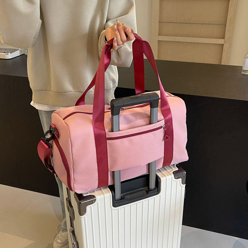 Women's Contrast Color Short-distance Portable Out Yoga Travel Bags