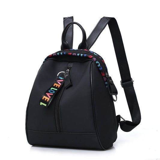 Women's Oxford Cloth Spring Korean Fashion Ribbon Solid Color Backpacks