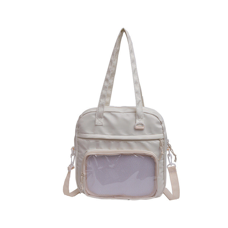 Cartoon Large Capacity Class Canvas Female Shoulder Bags