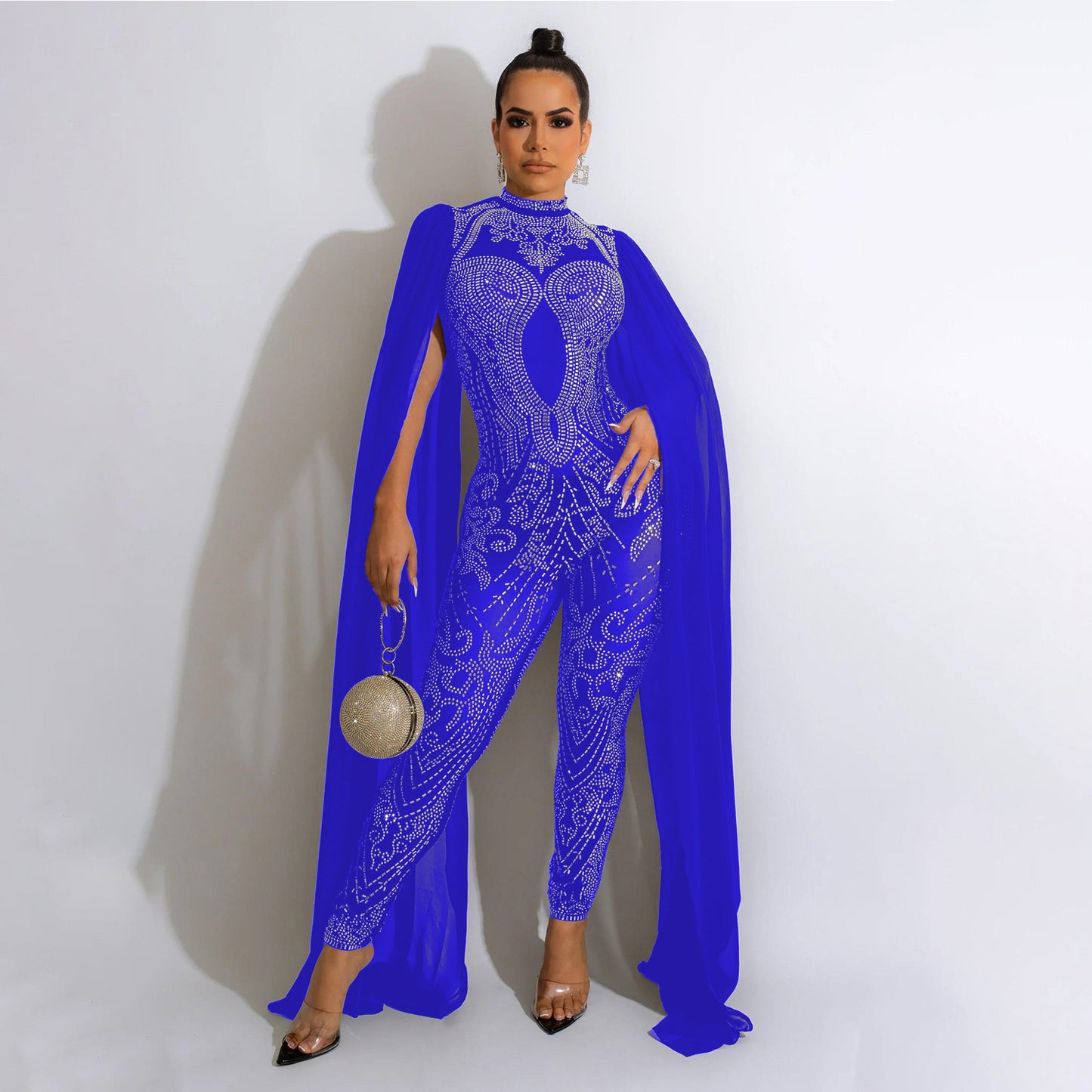 Women's Classic Sexy Mesh Rhinestone Nightclub Pants
