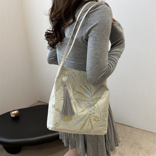 Print Large Capacity One Chinese Style Landscape Shoulder Bags