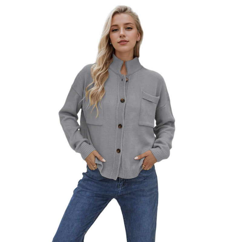 Women's New Classic Beautiful Button Baggy Sweaters