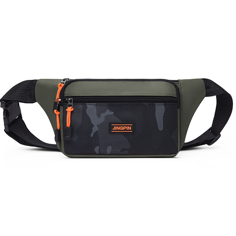 Men's Derm Waterproof Simple Large Capacity Cashier Men's Waist Packs