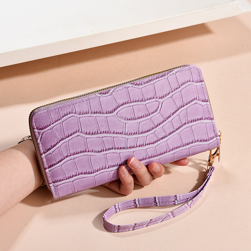 Crocodile Pattern Classic Style Clutch Zipper Bags